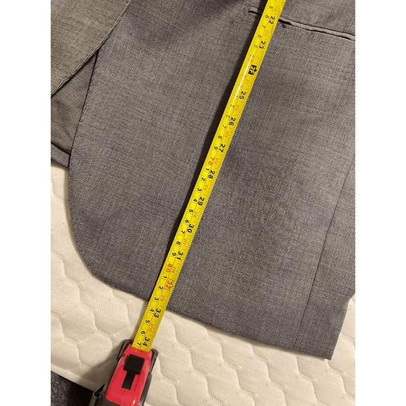 Posillipo 1930 Sartoria Made in Napoli Single-Breasted Checkered Coat Gray Custo - Picture 5 of 16